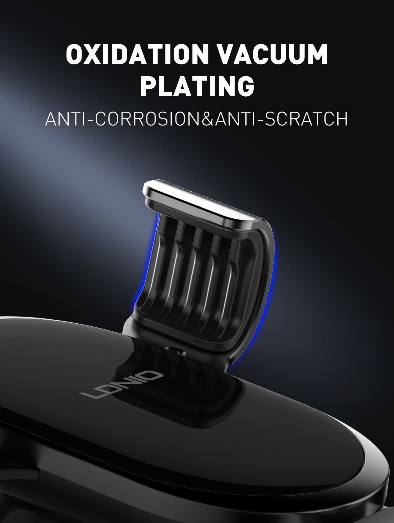 Universal mobiltelefonholder i metall som kan roteres 360 grader