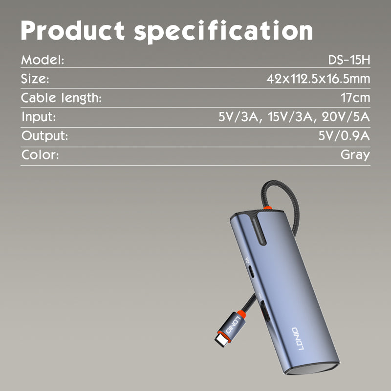 DS15-H Docking med USB-C kontakt