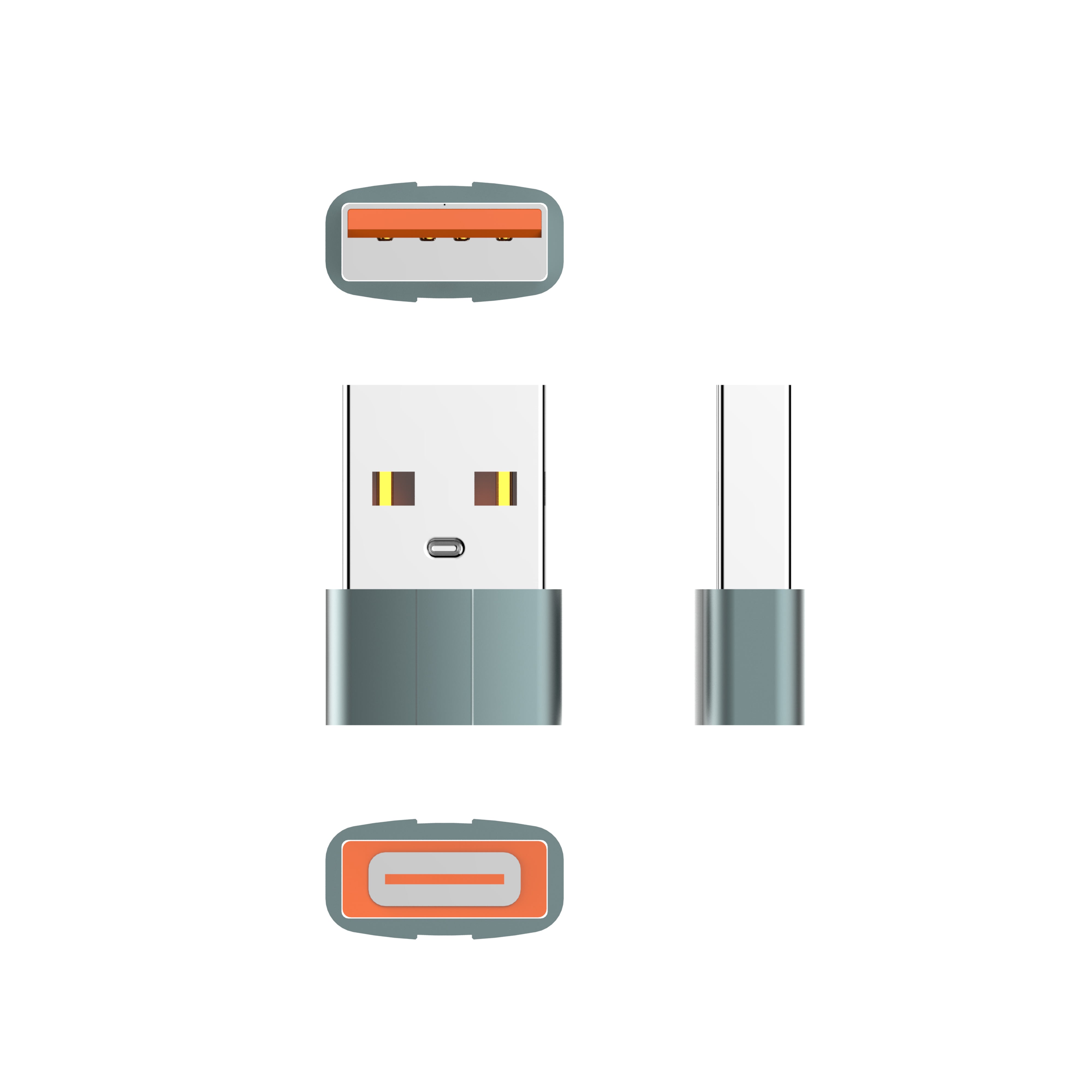 LC150 - overgang  type-C til USB  - støtter hurtiglading