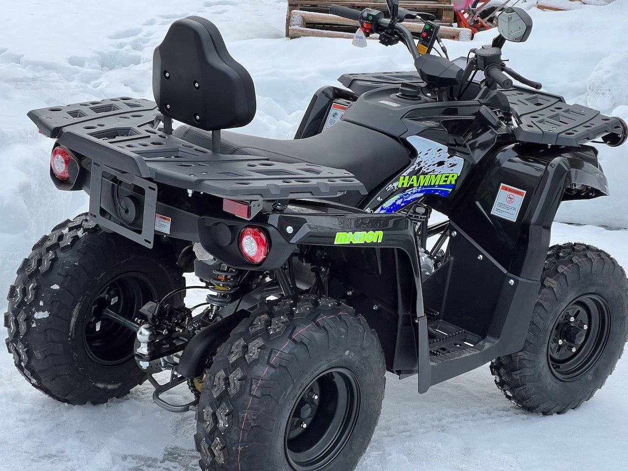 T3b registrerbar - 200cc Hammer II - Stor modell m/vinsj - sort