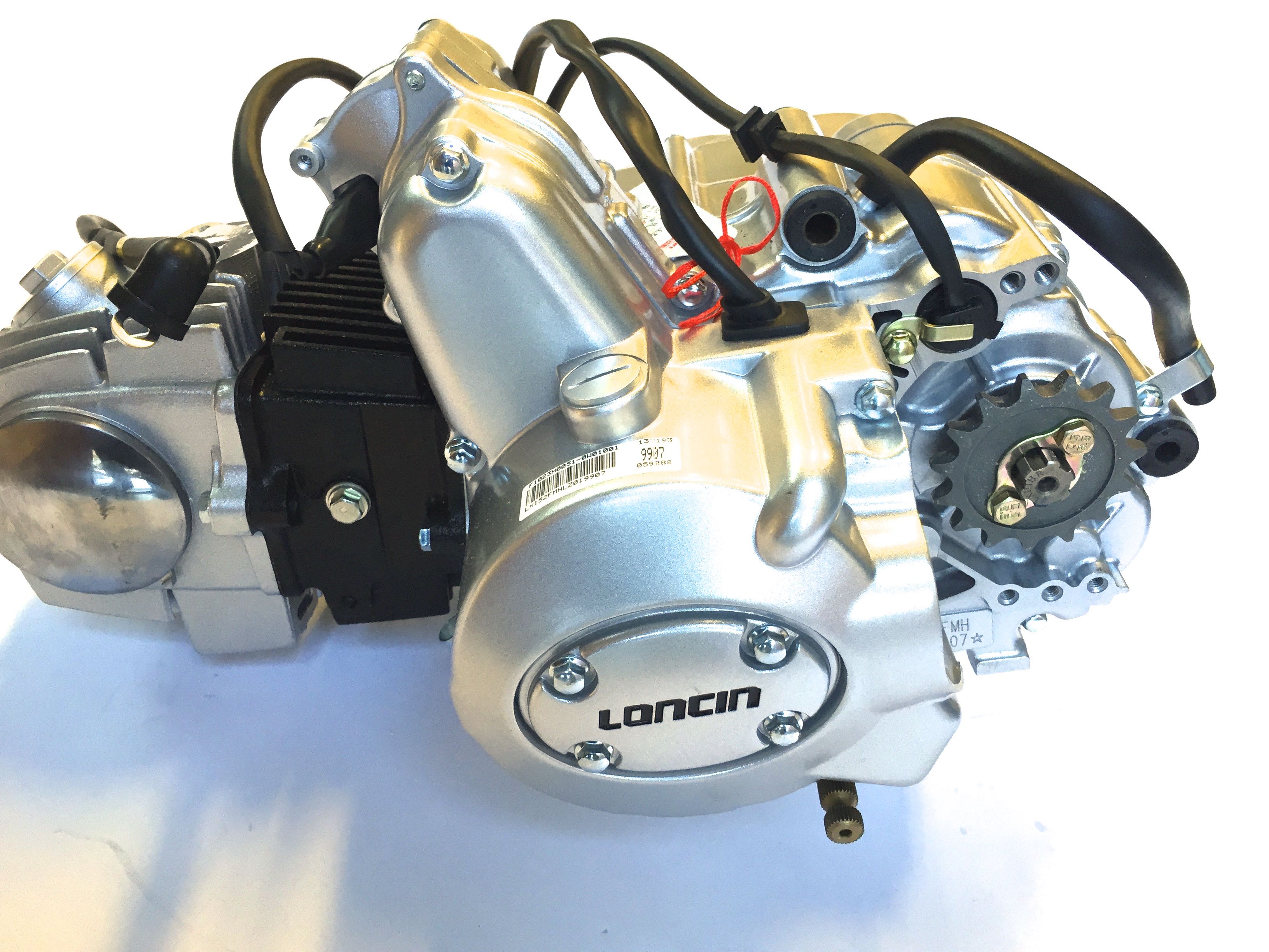 LONCIN motor 110cc 1+3, sølv