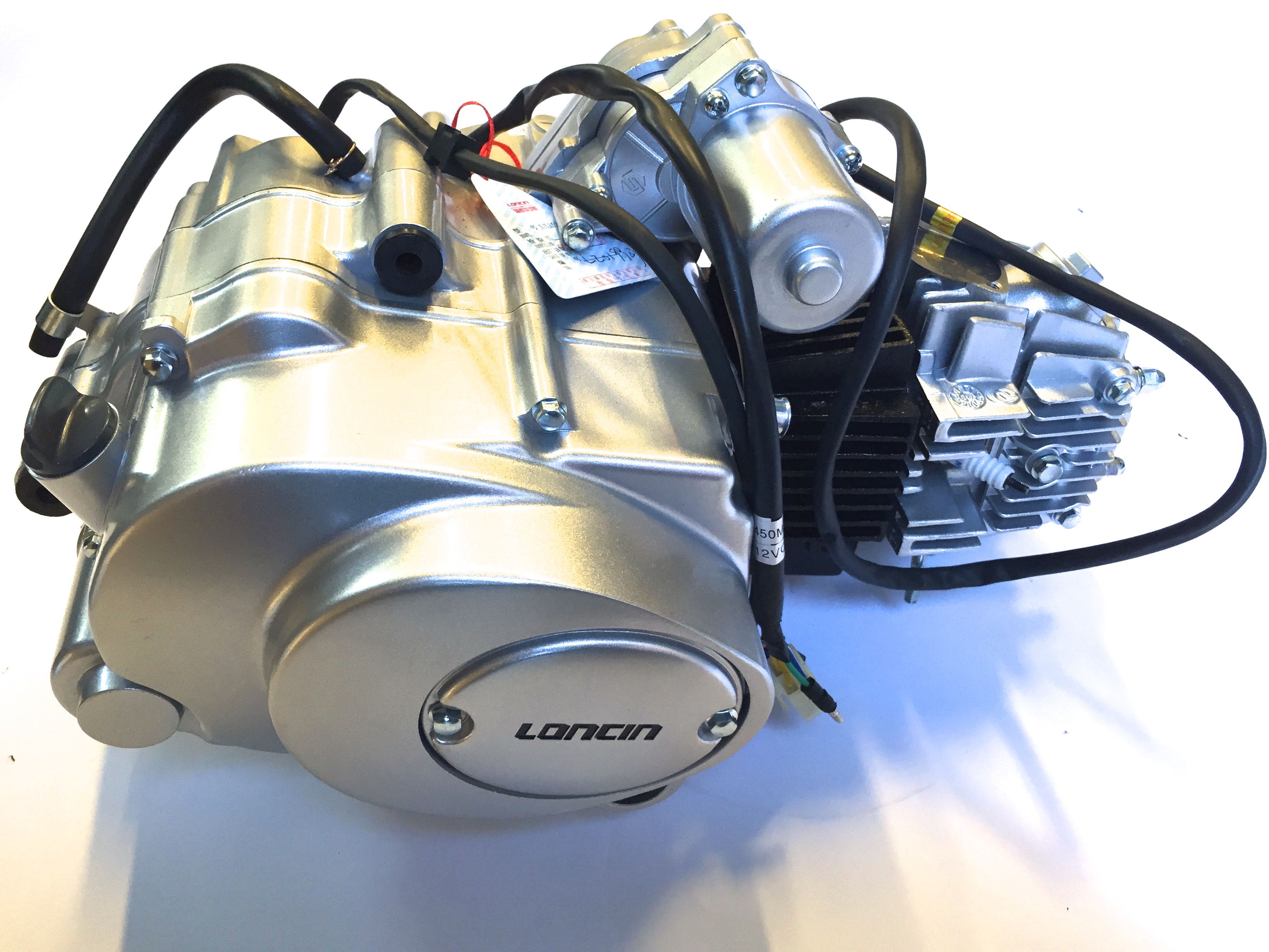 LONCIN motor 110cc 1+3, sølv