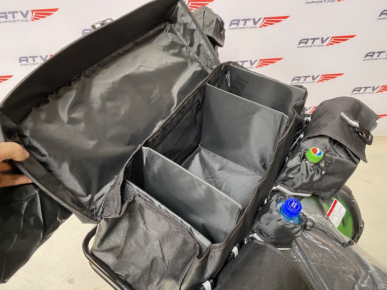 ATV bagasjeboks/bag - sammenleggbar sett, medium
