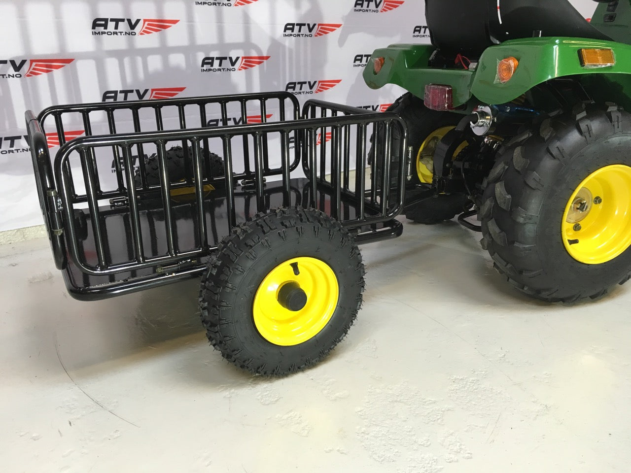 110cc Mini Traktor med henger grønn