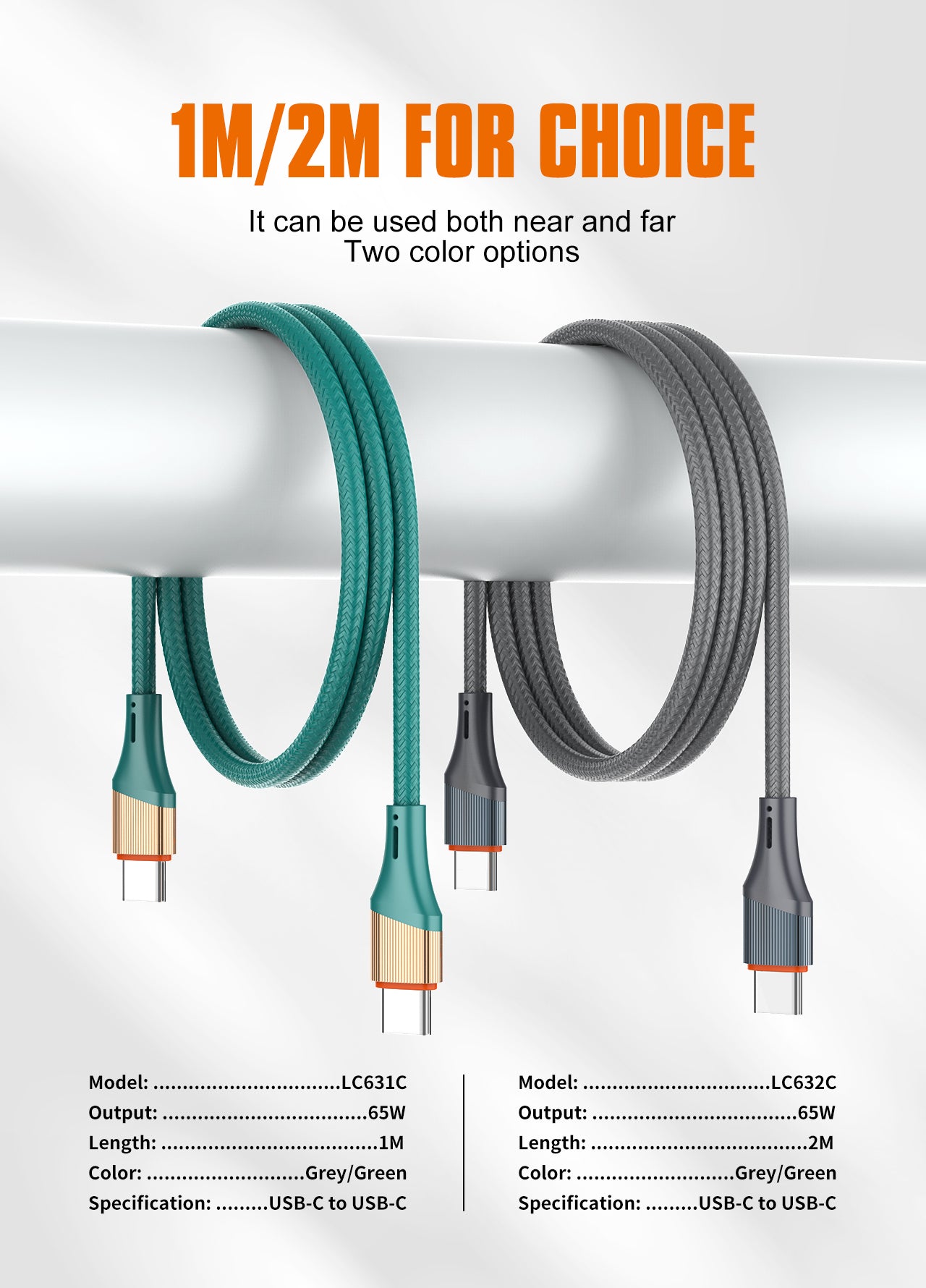 LC831C Lade/data kabel - 1m