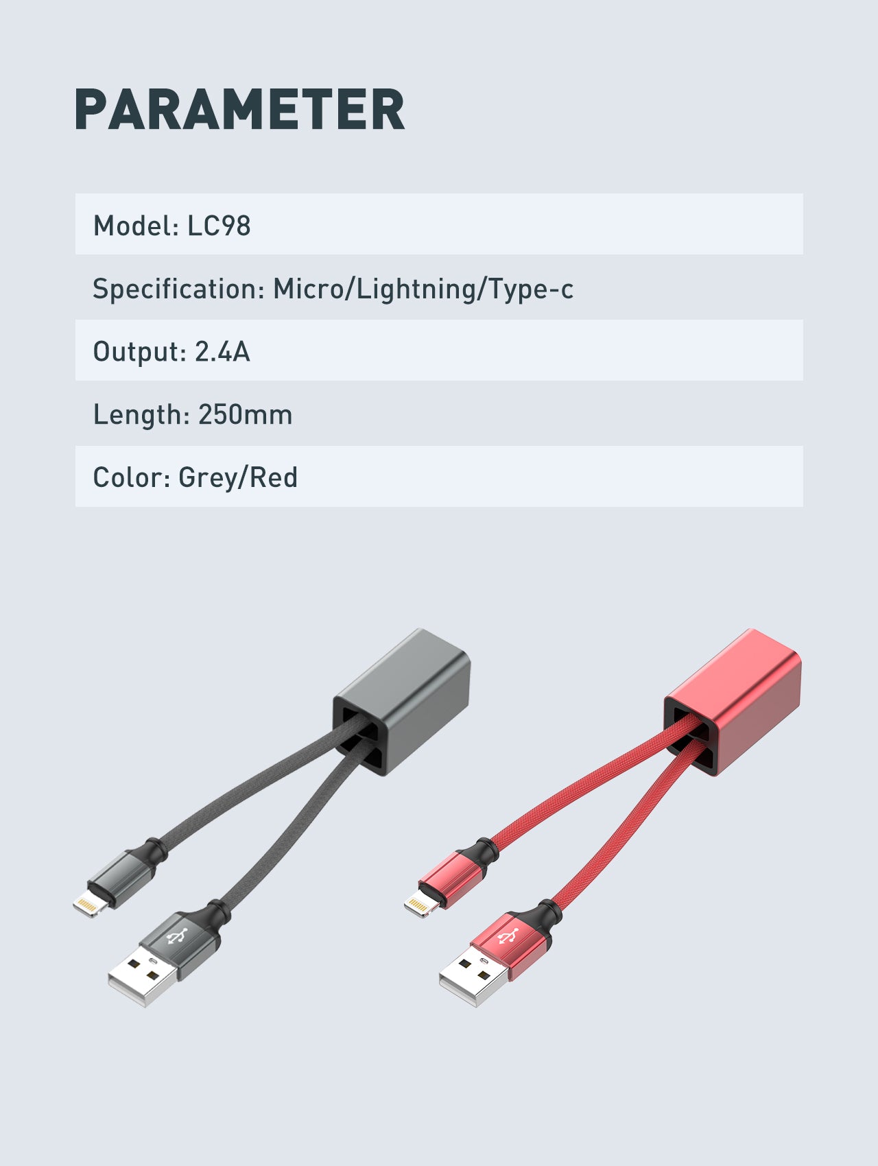 LC98 Smart reise-ladekabel