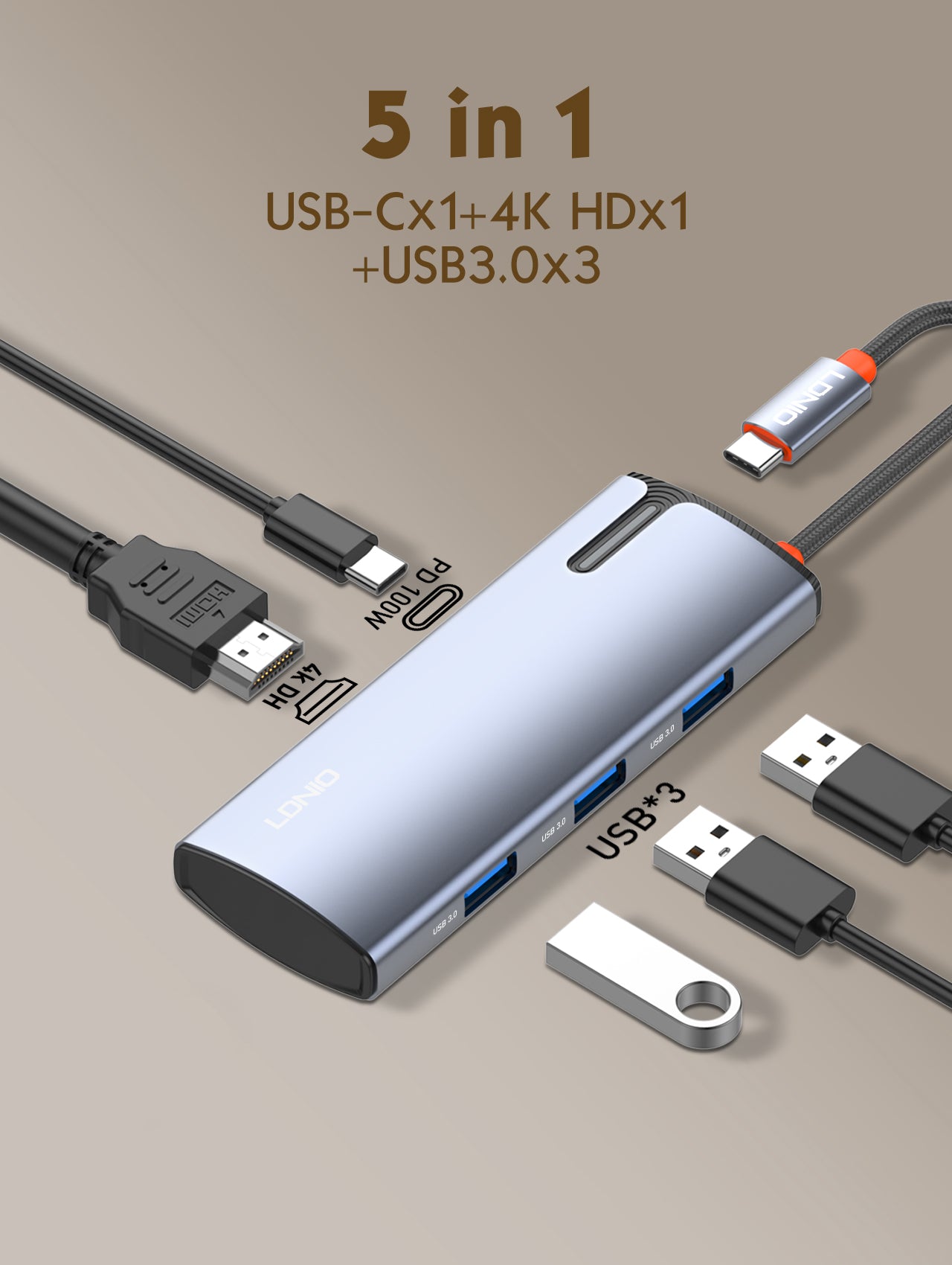 DS15-H Docking med USB-C kontakt